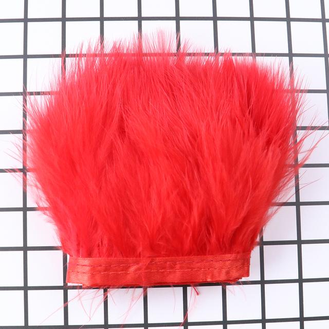 1Meter Fluffy Turkey Feathers Trim Ribbon 8-10Cm Marabou Feather For Craft Fringe Sewing Wedding Party Clothing Dress Decoration
