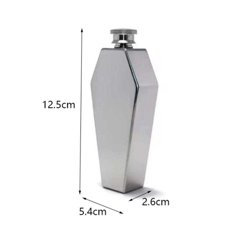 3,5oz Sargform Taschenflasche Edelstahl Weinkanne Personalisierte Feldflasche Geschenk für Männer