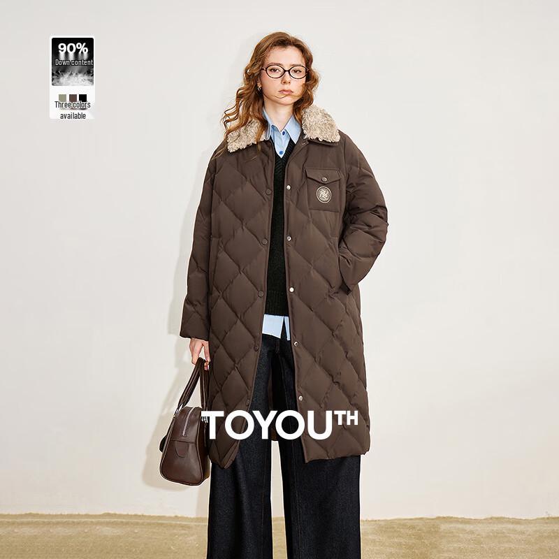 Chuyu Women's Mid-length Quilted Down Parka