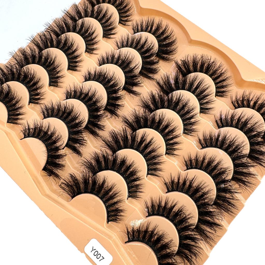Xiaomi HBZGTLAD 14 Paia Ciglia Finte di Visona all'Ingrosso Volume Russo Folte Naturali Ciglia Finte Spesse Drammatiche Ciglia Finte di Visona all'Ingrosso Maquiagem