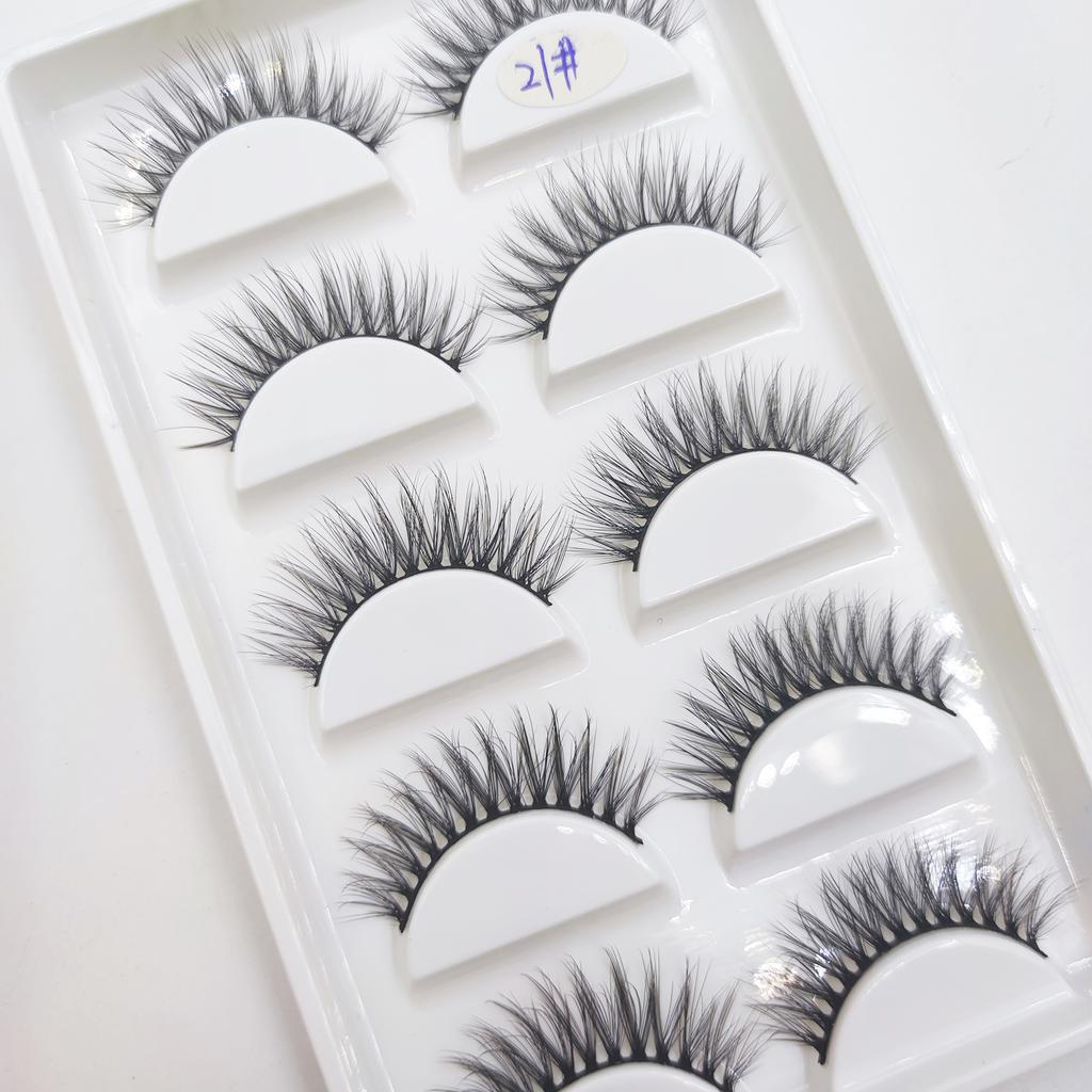 38 Style 5 Pairs Eyelash Natural 3D Mink False Eyelashes Makeup Fake Eye Lashes Faux Cils Make Up Beauty Tools Wholesale