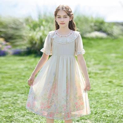 Douce Robe de Princesse d'Été pour Filles