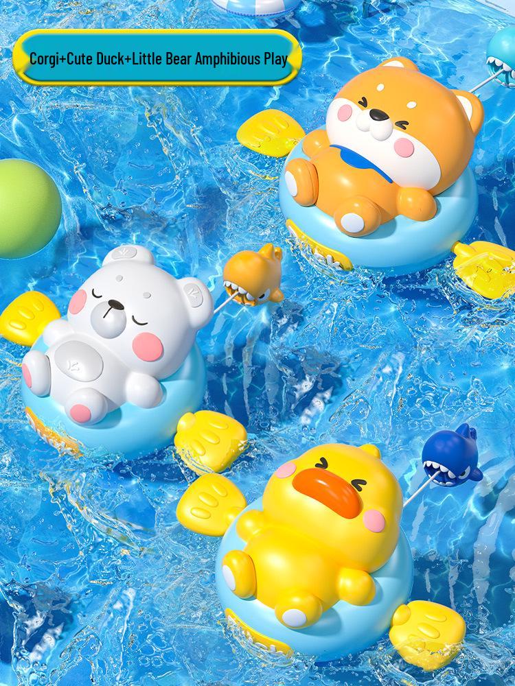 Little Yellow Duck Bath Toys for Kids - Water Play Shower Fun for Boys and Girls