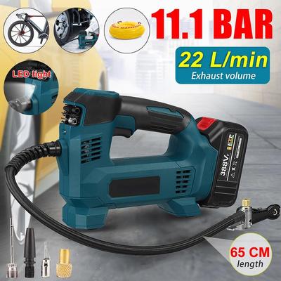 Rechargeable Car Air Compressor Wireless Inflatable Pump Portable Air Pump Car Tire Inflator Digital for Bicycle Balls