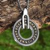 Viking Rune Carving Men Necklaces With Pendant Stainless Steel Jewelry For Male Women Punk Hip Hop Accessories Gifts