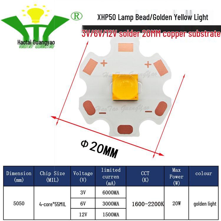 Imitation CREE XHP50 2nd Gen 5050 LED Chip 20W High Power LED Surface Mount Light Source