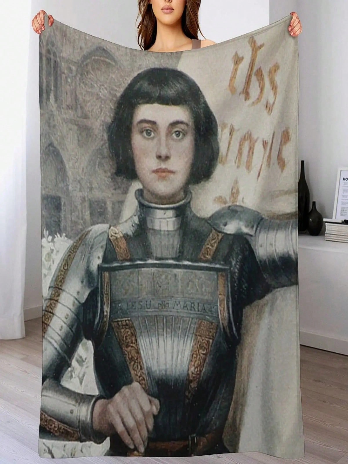 Joan Of Arc Throw Blanket Hairys Decorative Sofas Flannel Fabric Bed Covers Blankets 75X95CM