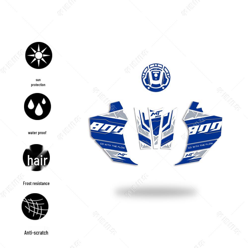 Waterproof 3D Epoxy Decals for CFMoto 800MT23-24 Fuel Tank