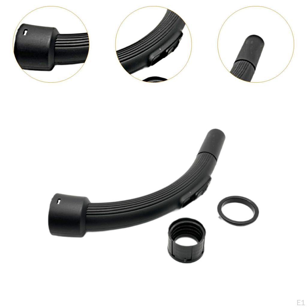 Støvsuger Slangeende Komponent 32mm Innvendig Diameter Buet Håndtak Installasjonstilbehør