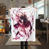 1PC Demon Slayer Print Flannel Blanket, High quality All Seasons, Home Decor, Warmth and Comfort, Perfect for Christmas Gifts