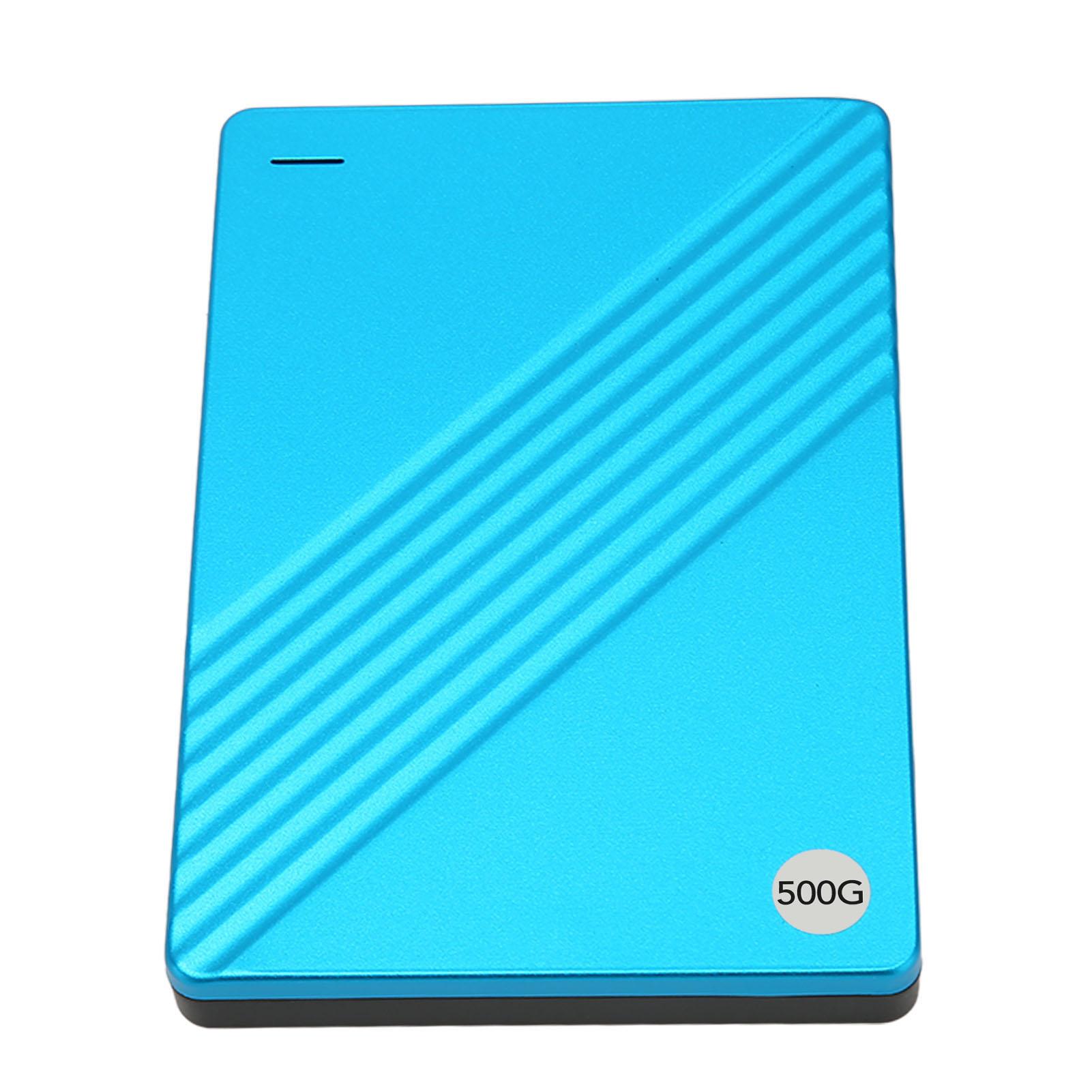 

Внешний жесткий диск Ультратонкий 2,5-дюймовый USB 3.0 алюминиевый сплав Plug and Play мобильный жесткий диск для 500GB синий
