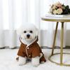 Schnauzer Dog Winter Coat - Four-Legged Cotton Outfit with Leash, Thickened for Teddy or Bichon Breeds