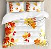 Pumpkin Thanksgiving Maple Leaf Autumn 3pcs Bedding Set For Bedroom Double Bed Home Textile Duvet Cover Quilt Cover Pillowcase