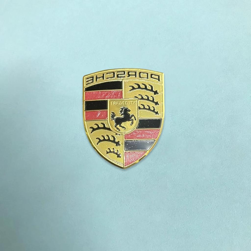 3D Aluminium Auto Emblem Aufkleber Karosserie Kofferraum Dekoration Aufkleber Modifikationszubehör Für Porsche Macan Panamera Cayenne Cayman 911