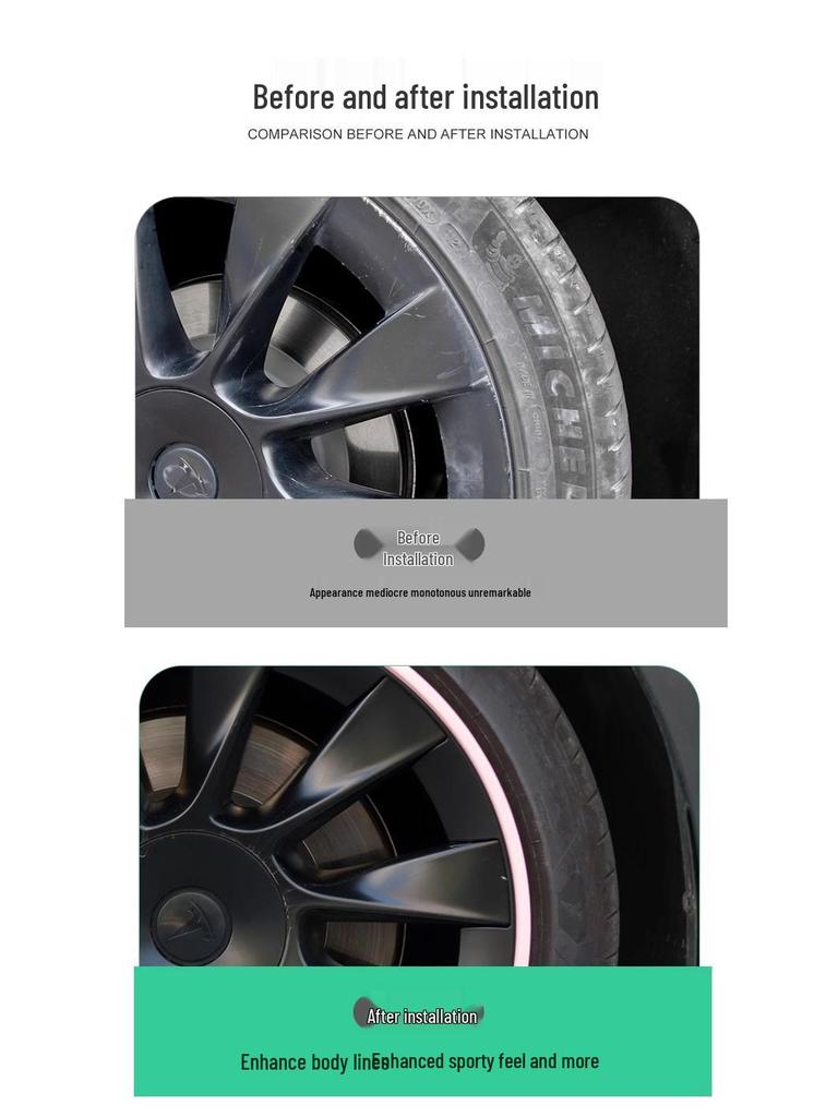 20-inch Wheel Hub Protector for Tesla Model Y - Anti-Scratch Exterior Accessory