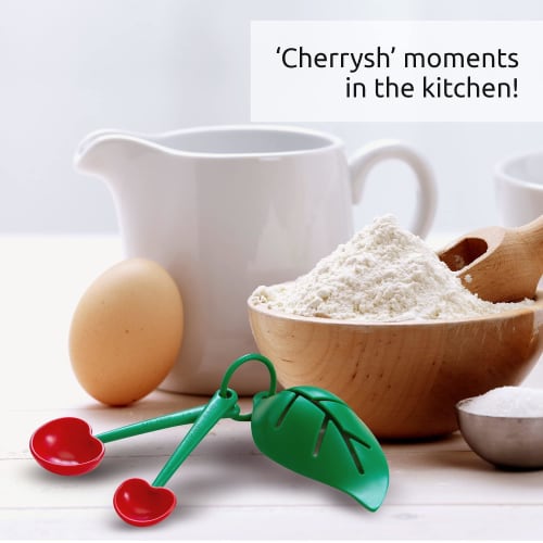 Mon Cherry Measuring Spoons and Egg Separator by Ototo by OTOTO Design