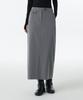 Musinsa Standard Woman Women'S Straight Maxi Skirt [Melange Gray]