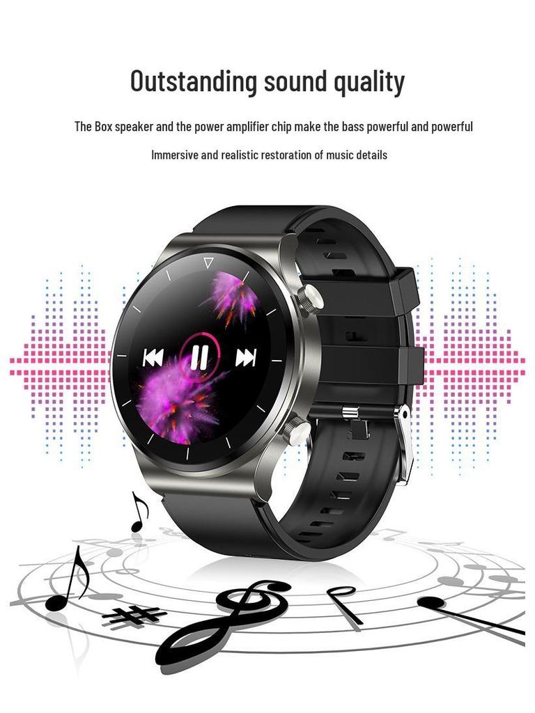 2025 GT4 Smartwatch: Bluetooth Calling & Music, Heart Rate & Blood Pressure Monitoring, Multifunctional Sports Pedometer