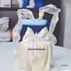 Luminous Silk Bow Cake Decoration Insert - Moldable Iron Ribbon for Birthday Baking