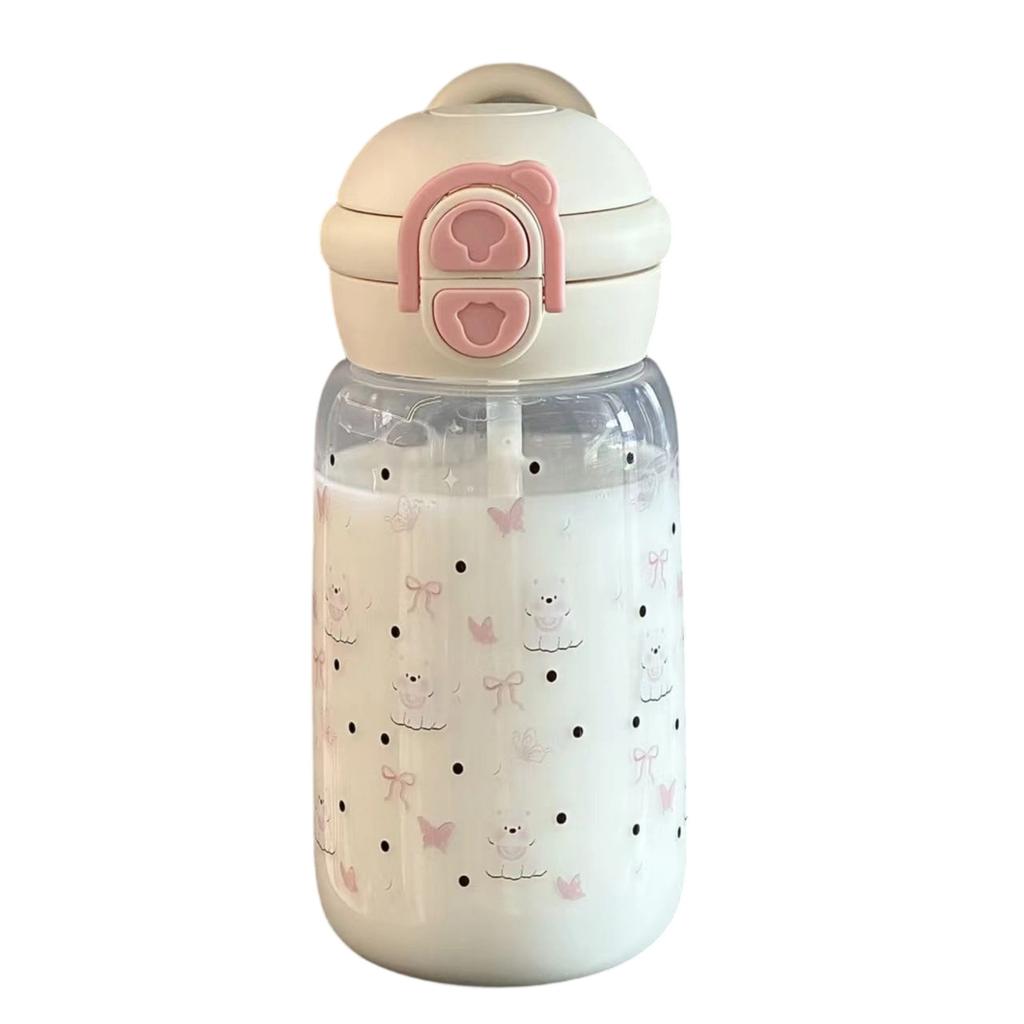 plastic double-drinking cup with large capacity, small size, cute design, and portable feature.