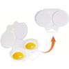 Double Cup Microwave Egg Cooker Non-Stick Steamed Egg Box Modern Egg Steamer  Kitchen Gadgets