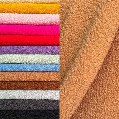 160x100cm Faux Lamb Wool Fabric Warm Coral Fleece Fabric Clothing Apparel Thicken Sewing Lining Materials