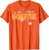 Mom Dad Print Matching Halloween Couple Tshirts Vintage Short Sleeve Unisex Unisex Spooky Season Halloween Tshirts Tops