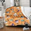 Halloween Pumpkin&horror Ghost Printed Blanket, Fashionable Warm Flannel Blanket, Sofa Bed Cover Blanket, Halloween Gifts