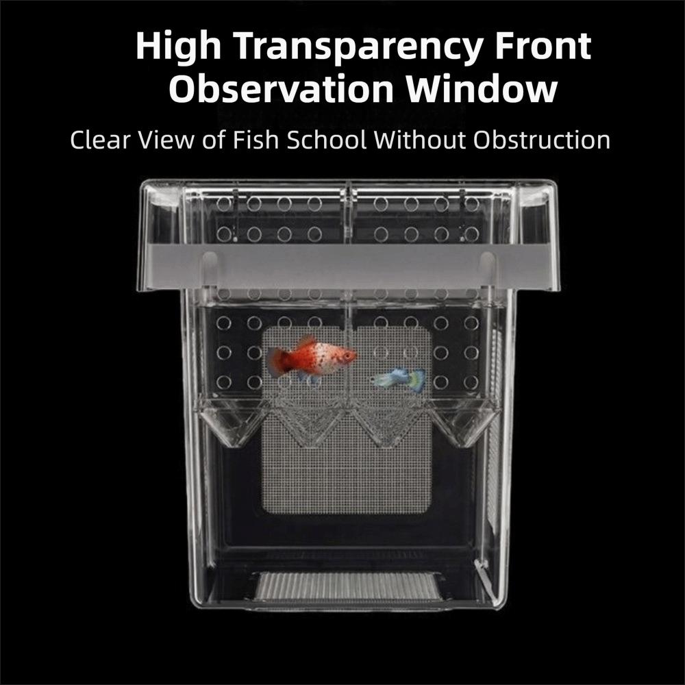 Detachable Fish Breeding Isolation Box Floating Guppy Breeder Box Fish Tank Divider Aquarium