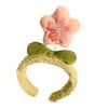 Floral Hairbands Festive Photo Booth Props Plush Flower Headbands Party Headpiece Fun Headbands for Music Festivals