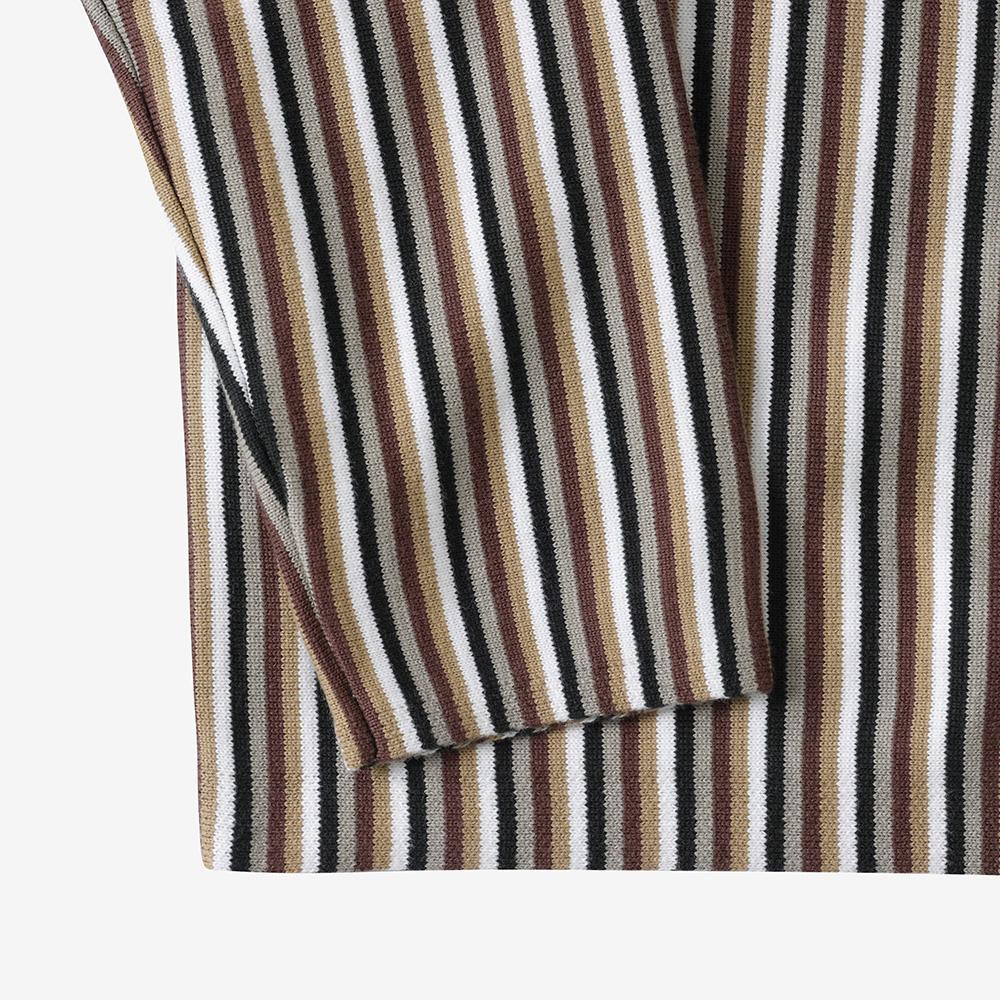 Fred Perry [Sharp] Alpaca Trim Fine Stripe Cardigan - Carrington Roadbrick Afpm2417602-U53