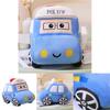 Ultra-plush Short Fur Cartoon Car Pillow- Available In 3 Vibrant Colors