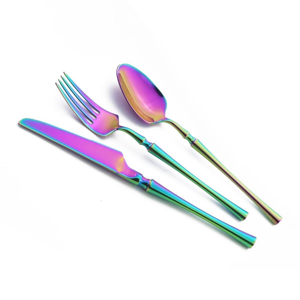 Dessert Fork Coffee Spoon Dinnerware Set Mirror 304 Stainless Steel Cutlery Set Tableware Family Party Kitchen Silverware