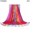 Designer Head Scarfs Ethnic Style Fringed Shawl Other Scarves & Shawls Hijab Ethicon Soie Scarf for Women