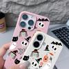 Ghost Witch Skulls Print Phone Case For iPhone 17 Pro Max Funda iPhone 16 Pro Max 15 14 13 12 11 16e Air Leather Texture Silicone Soft Cover
