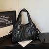 Women's Shoulder Bag Solid Color Large Capacity Travel Commuter Tote Bag