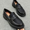 Fashion British Style Flat Black Shoes For Women Slip-on Loafers With Fur Female Footwear Oxfords Preppy Slip On New Dress Leather