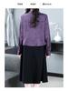 Spring Silk Brocade Long Sleeve Cheongsam Dress - Plus Size Luxury Design