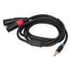 Gold Plating Audio Converter Cable 3.5mm Stereo Male Male To Dual XLR Connector  Audio Equipment