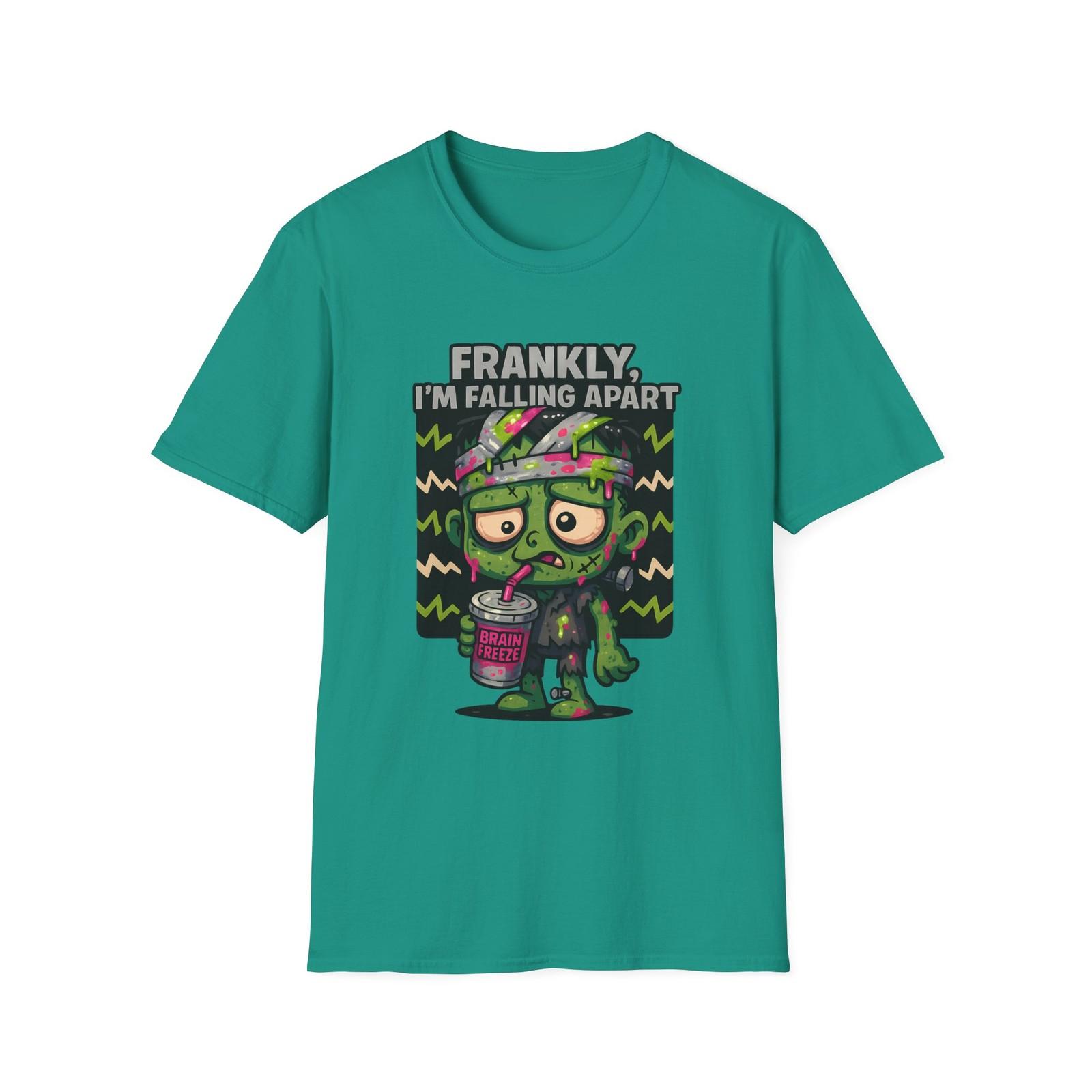 Unisex Softstyle T-Shirt Mens Womens Tees Top Frankly I’m Falling Apart Funny Frankenstein Halloween 3XL