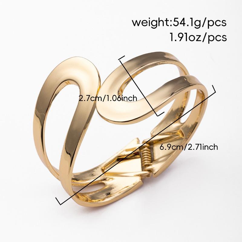 New jewelry personalized Mobius ring bracelet electroplated wind alloy bracelet open bracelet