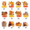 Thanksgiving Cartoon Themed Animal Pattern Paper Desktop Ornament Party Props