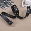 Heart Star Waistband PU Leather Women Waist Belt Punk Rivet Belt  Dress Decoration