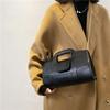 Women's Vintage Single Shoulder Bag Solid Color Casual Chain HandBag Versatile Messenger Bag Portable Square Bag