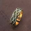 New Brushed Dragon Scale Ring Retro Ethnic Style Zodiac Year Gift