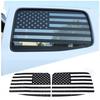 Black Rear Side Window Decoration Stickers US Flag For Toyota Tacoma 2011-2015