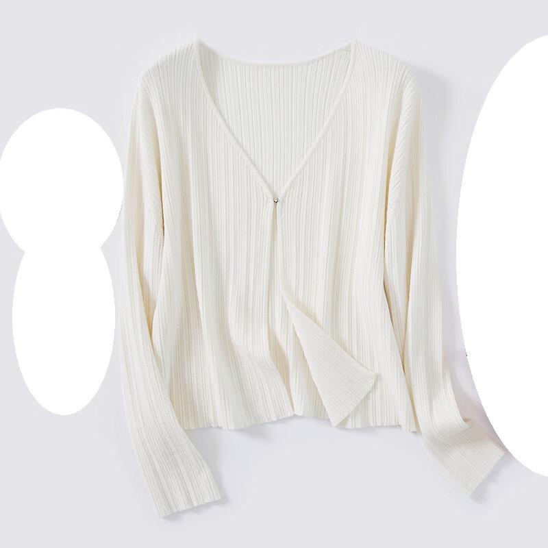 Women's V-Neck Wool Blend Knit Cardigan