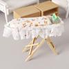 Ironing Board and Iron for Dollhouse Miniatures Ironing Board 1/12 Dollhouse Display Wood Furniture Dollhouse Decors