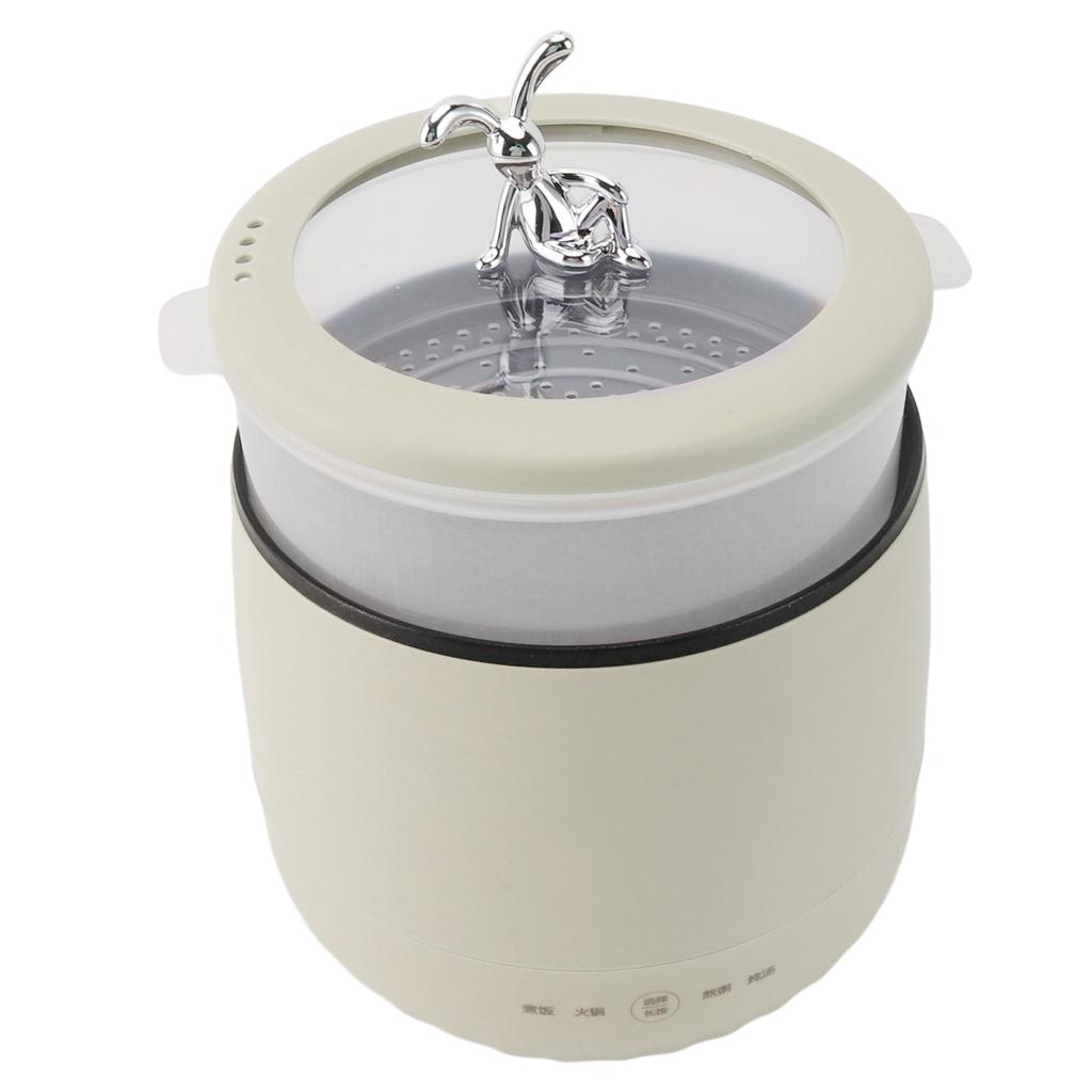 Mini Panela Elétrica 1.8L 450W Cozimento Rápido Mini Panela de Arroz para Dormitório Escritório Viagem