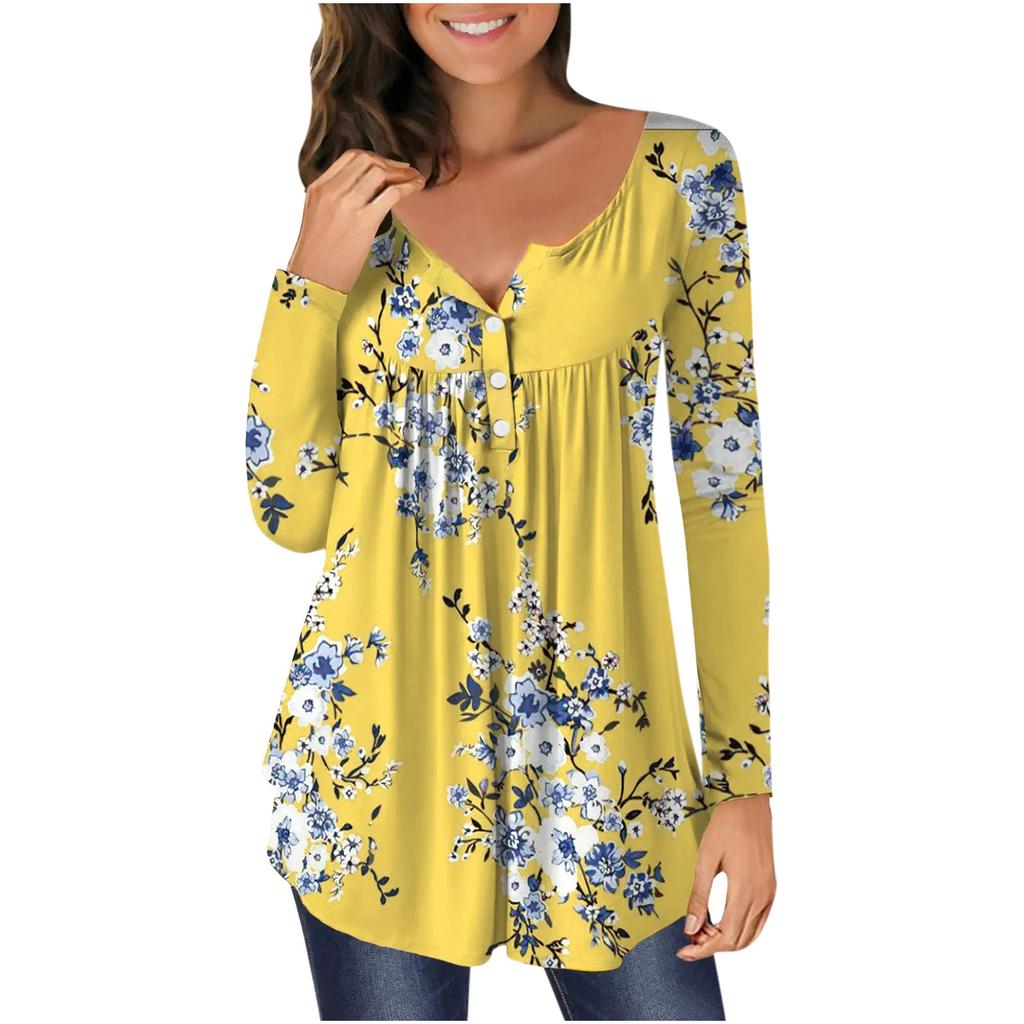 Übergröße Trendiges Hemd Damen Frühling und Herbst Neue Mode Bedrucktes Langarm Lockerer Oberteil Freizeithemd